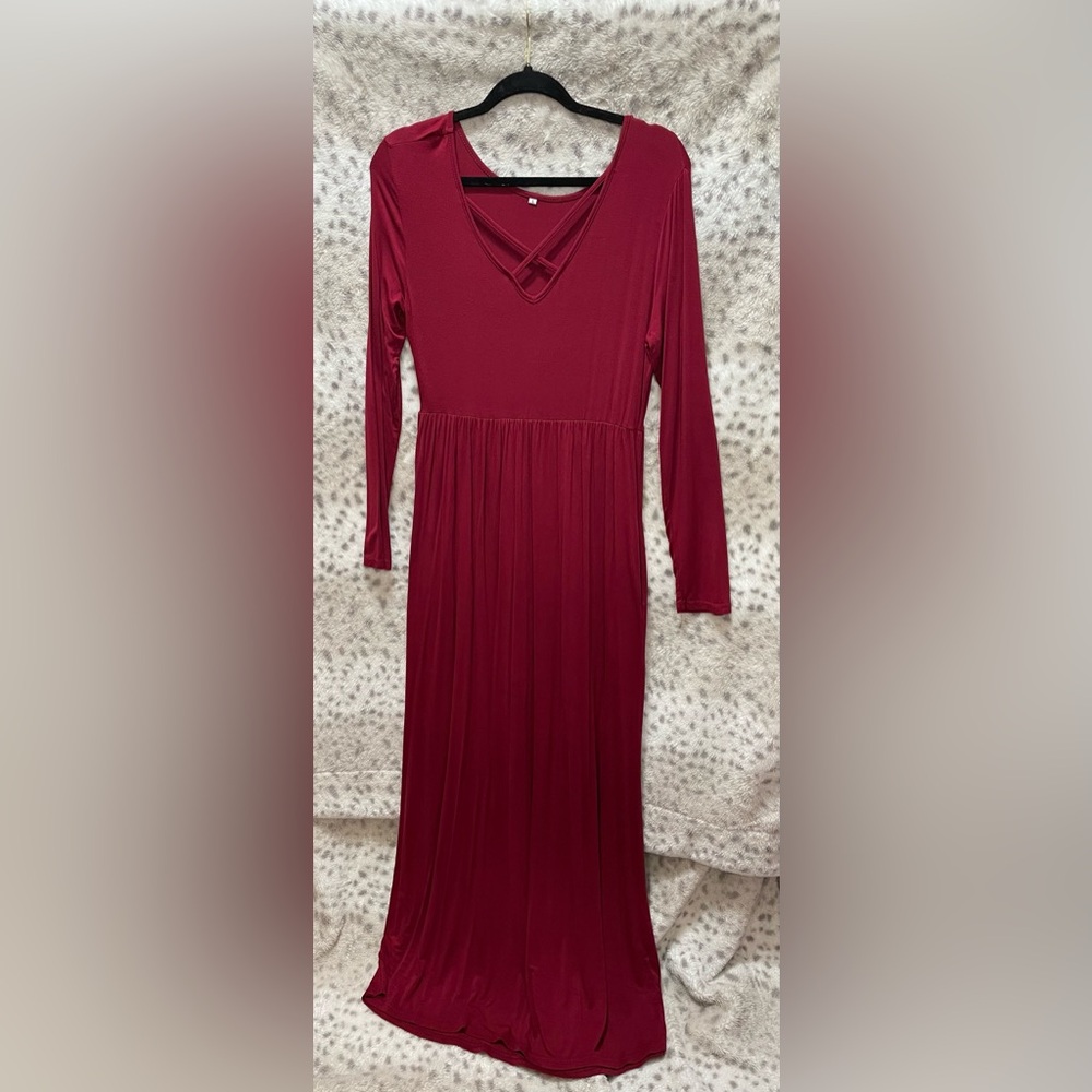 LONG SLEEVE MAXI DRESS